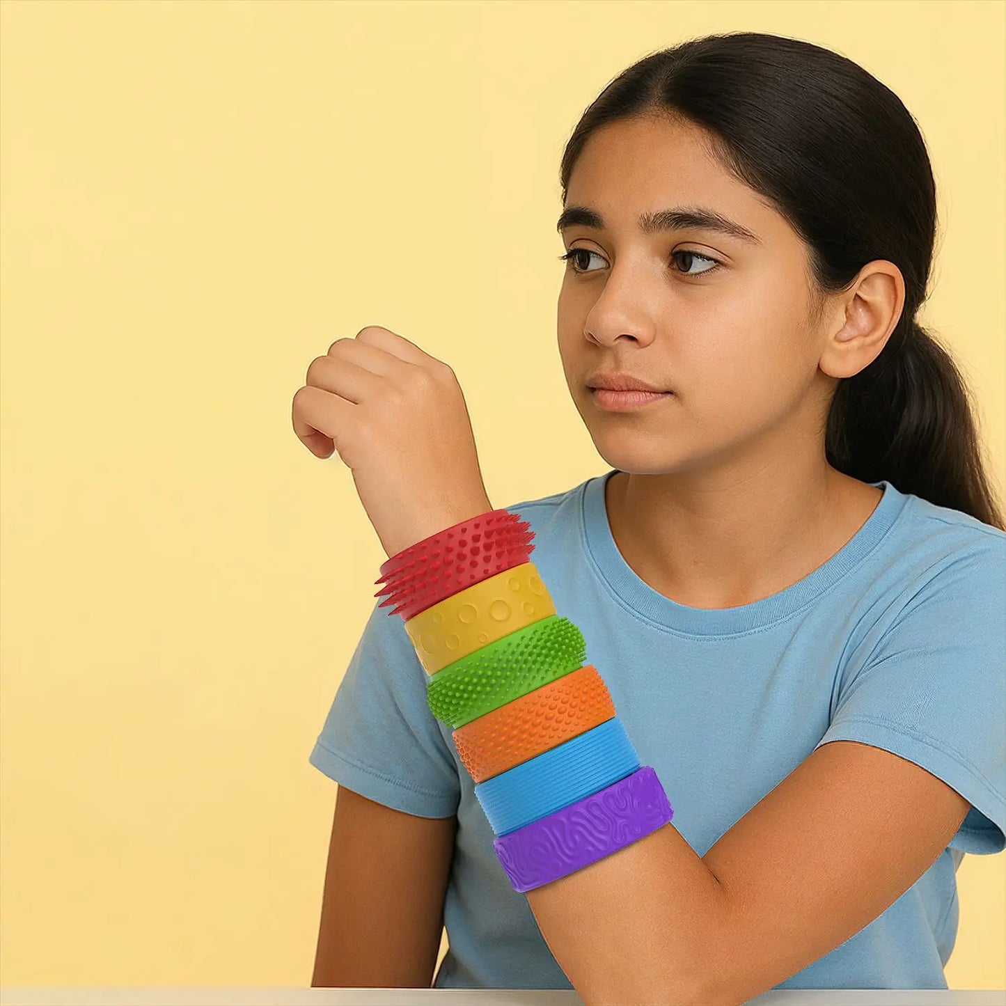6 Pack Fidget Toys Slap Bracelets