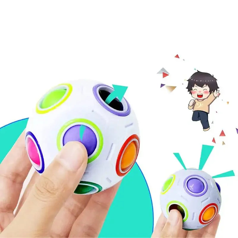Rainbow Puzzle Ball Magic Speed Cube