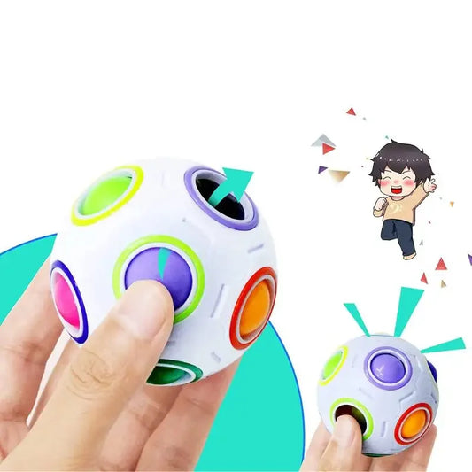 Rainbow Puzzle Ball Magic Speed Cube