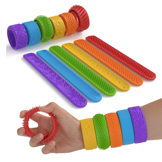 6 Pack Fidget Toys Slap Bracelets