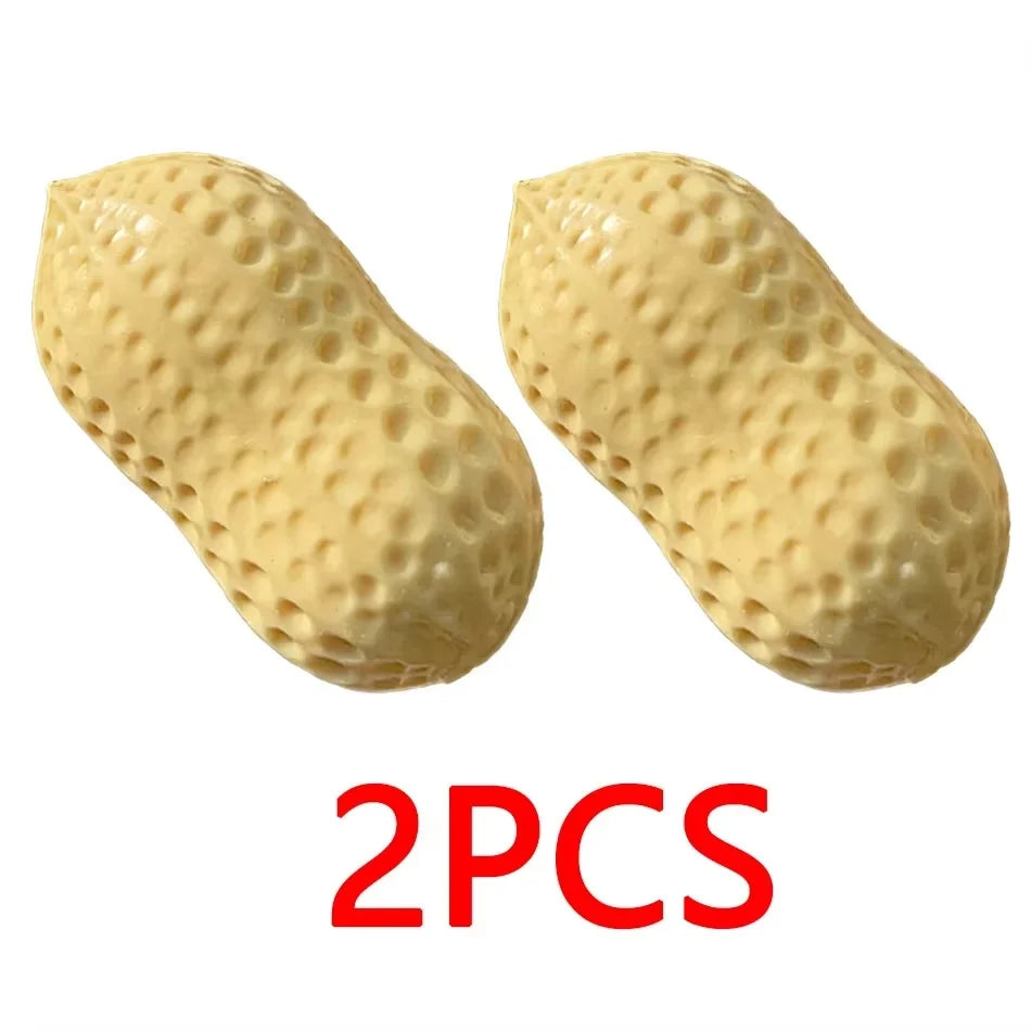 Peanut Stress Ball Crunchy Squeeze Ball Squishy Toy Buttery-Soft Feel Fidget Toy ASMR Sensory Anti Stress Toys for Kids & Adults