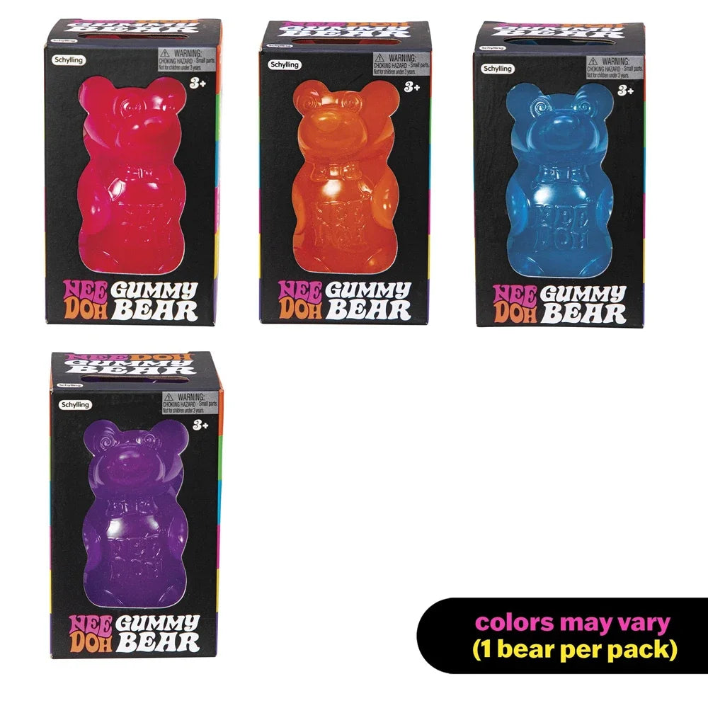 8cm NeeDoh Cute Gummy Bear Sensory Squeeze Toy with Jelly-like Filling Slow Rebound Stress Relief Toy To Alleviate Anxiety****