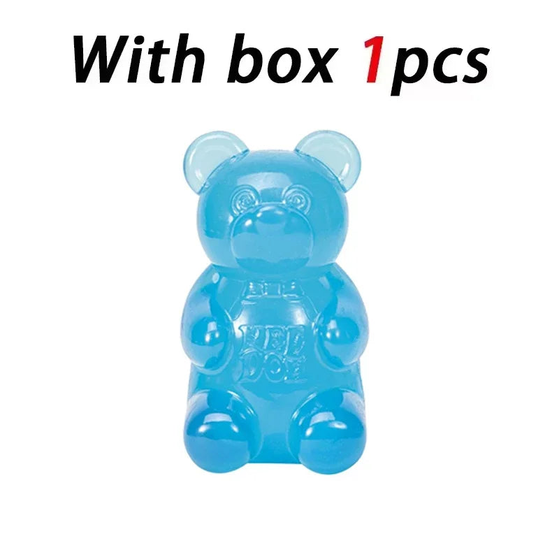 8cm NeeDoh Cute Gummy Bear Sensory Squeeze Toy with Jelly-like Filling Slow Rebound Stress Relief Toy To Alleviate Anxiety****