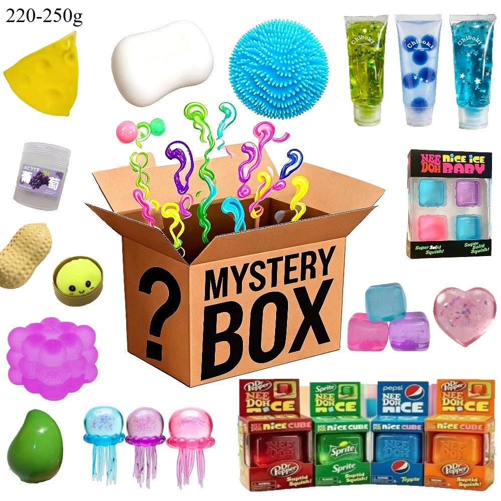 Assorted Stress Relief Squeeze  Shaped Squishy Balls Anxiety Relief Sensory Fidget For Kids & Adults Mystery Blind Box Gift Set