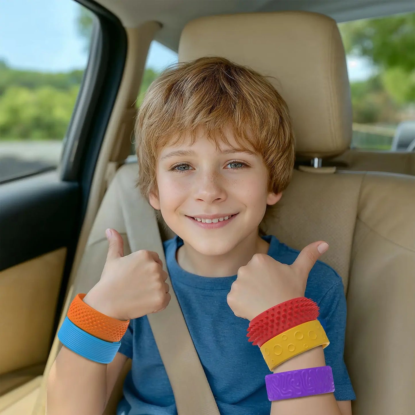 6 Pack Fidget Toys Slap Bracelets