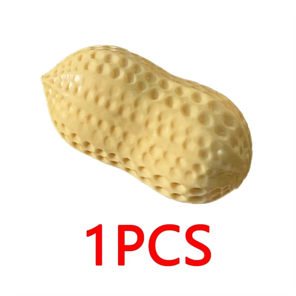 Peanut Stress Ball Crunchy Squeeze Ball Squishy Toy Buttery-Soft Feel Fidget Toy ASMR Sensory Anti Stress Toys for Kids & Adults