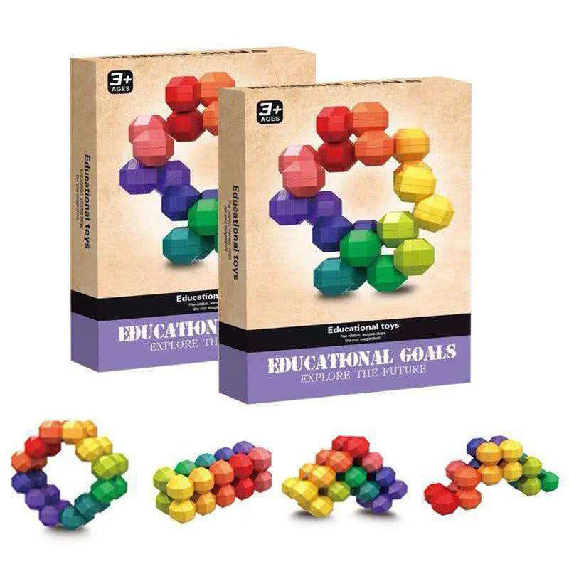 Rainbow Infinity Sensory Ball ADHD Anxiety Autism Fidget Toys for Kids Stress Relief Gifts Airplane Car Travel Calm Down