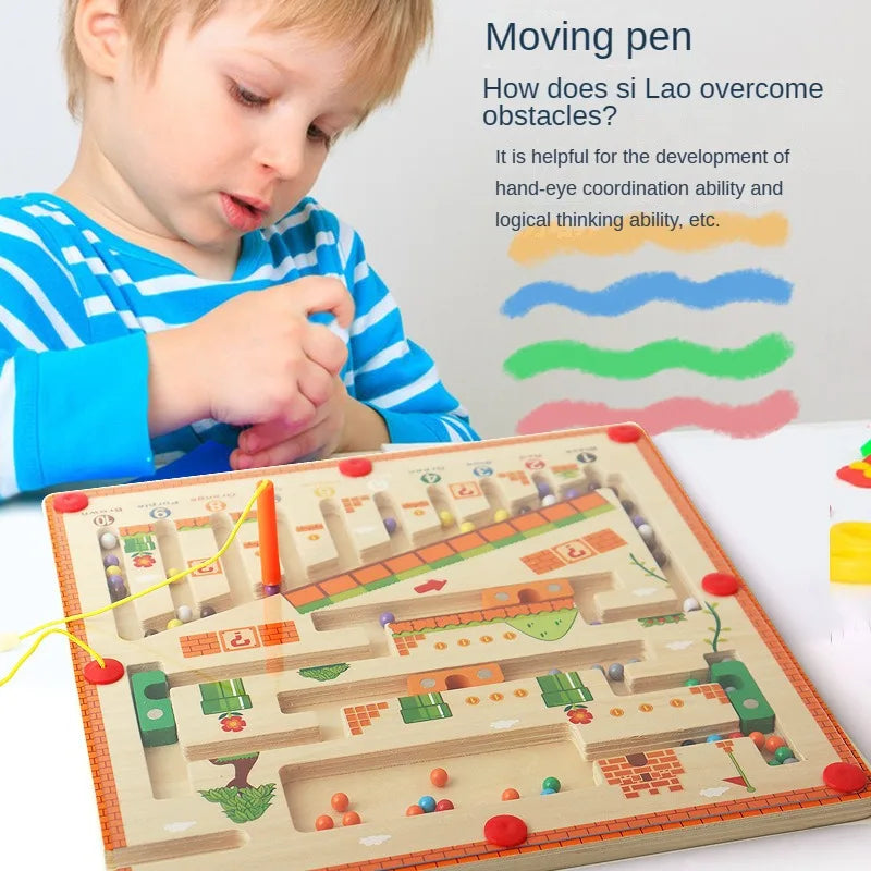 Magnetic Color and Number Maze