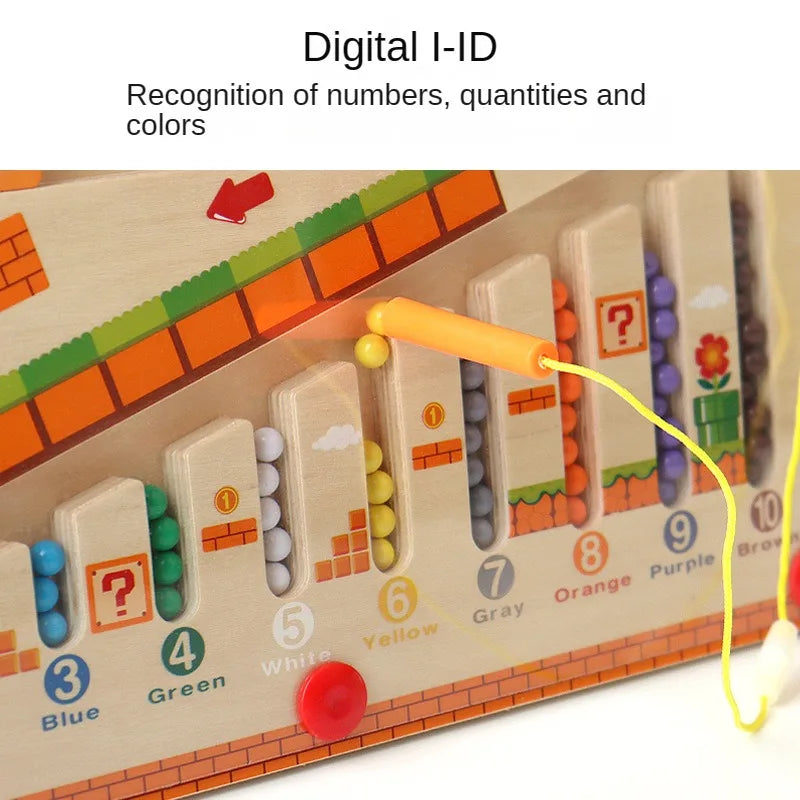 Magnetic Color and Number Maze