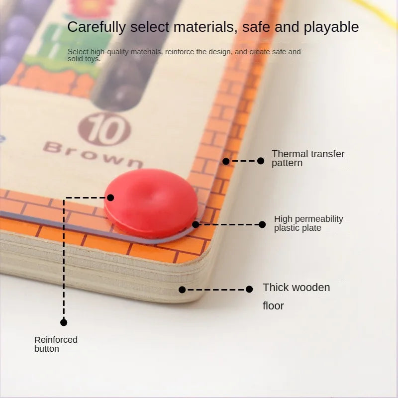 Magnetic Color and Number Maze